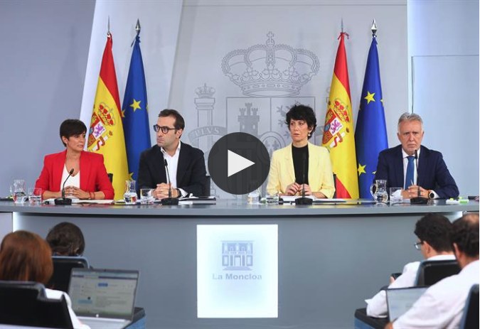 Play the official video of the Council of Ministers press conference, 29 September 2026 (La Moncloa)