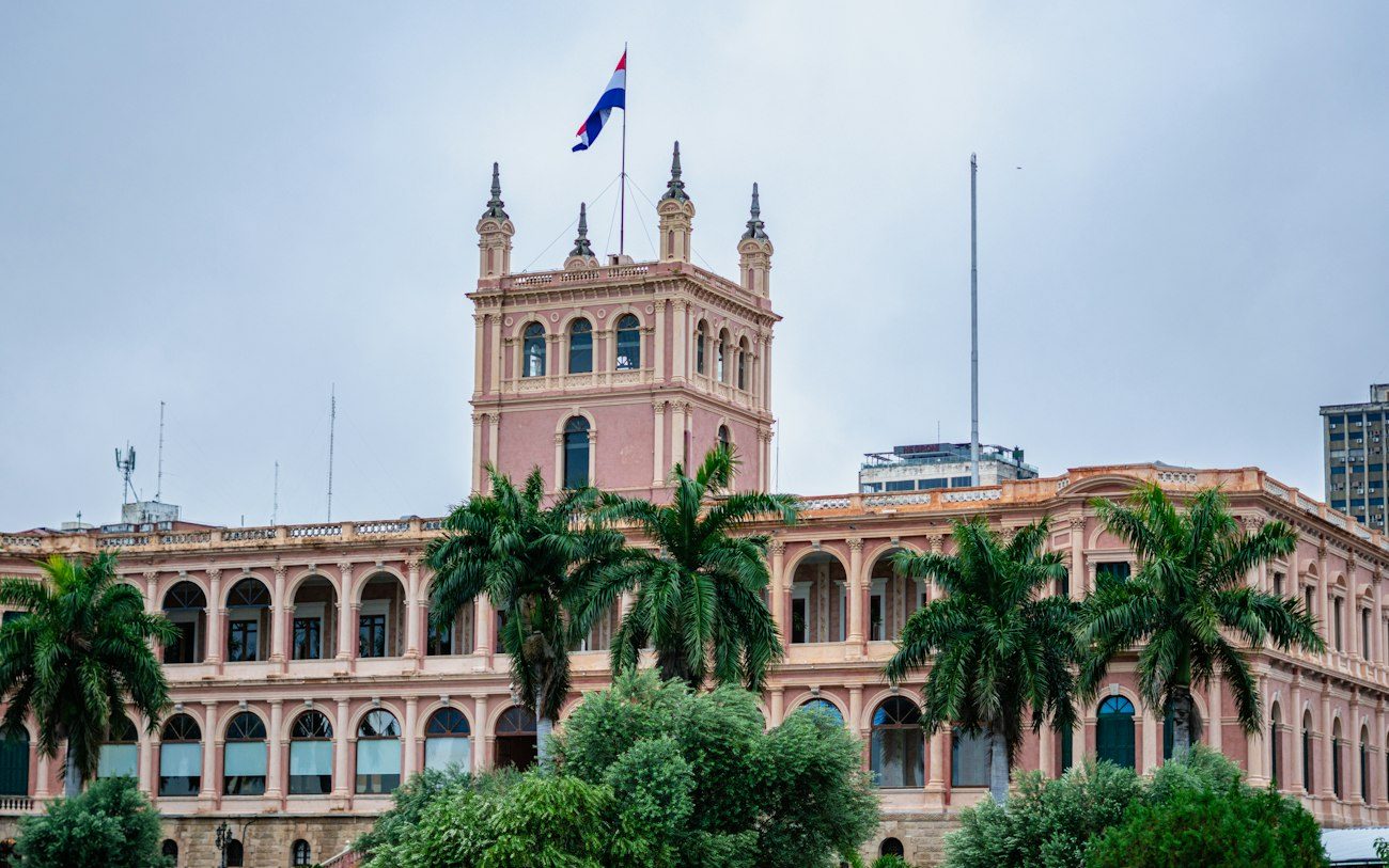 The Palacio de López, seat of the Paraguayan government, in Asunción.
