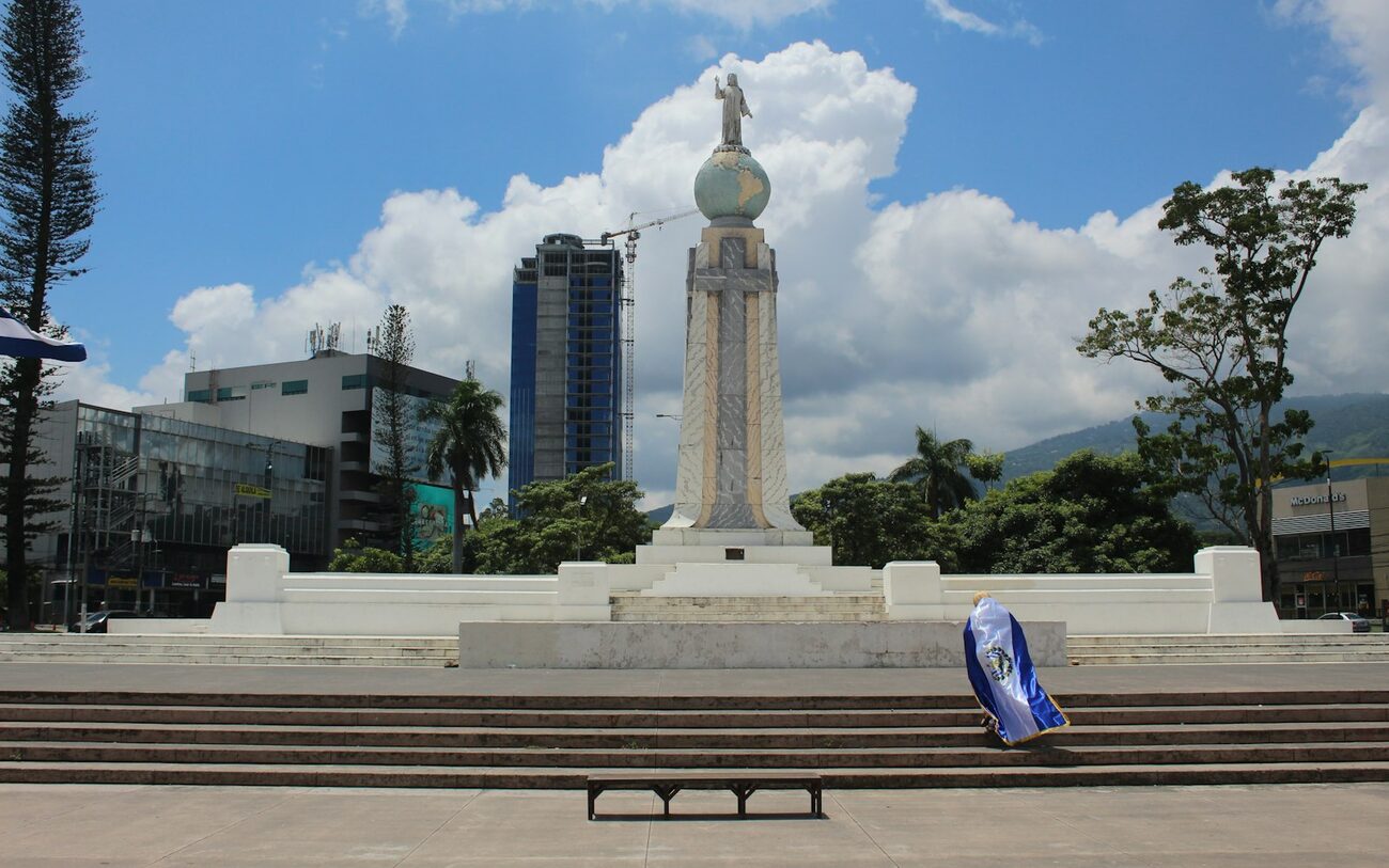 The Monumento al Divino Salvador del Mundo in San Salvador.